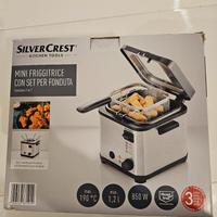 minifriggitrice con set fonduta silvercrest