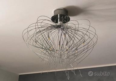 Lampadario in acciaio da soffitto design moderno