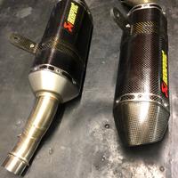 COPPIA TERMINALI AKRAPOVIC KAWASAKI Z 1000 SX ABS