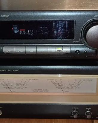 Hi-Fi Technics SC-CA1060 Pre + Finale con VU Meter