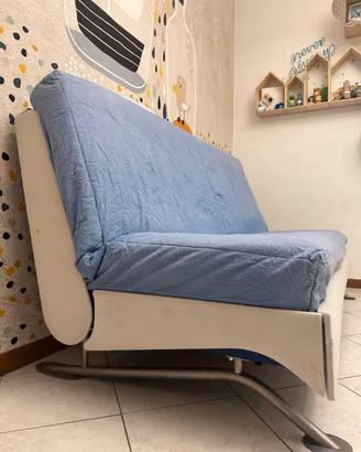 Divano letto matrimoniale con rete a doghe