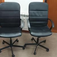 2 poltrone ecopelle girevoli scrivania studio pc