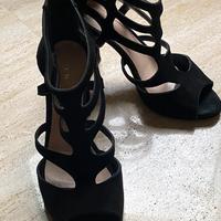 Sandali neri alti 38