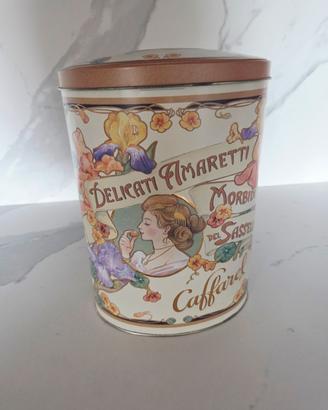Scatola in latta vintage Amaretti del Sassello