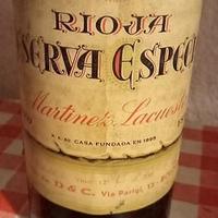 Vino Rioja Reserva del 1922