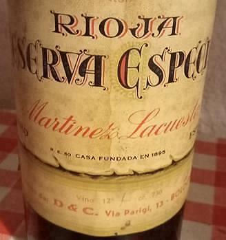 Vino Rioja Reserva del 1922