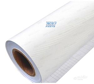 VINILE ADESIVO EFFETTO CARBONIO BIANCO