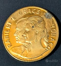Medaglia commemorativa Ranieri e Grace di Monaco 