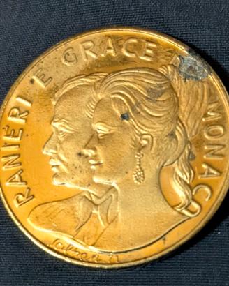 Medaglia commemorativa Ranieri e Grace di Monaco 