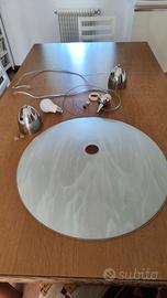  lampadario sospeso da 50cm  di vetro 