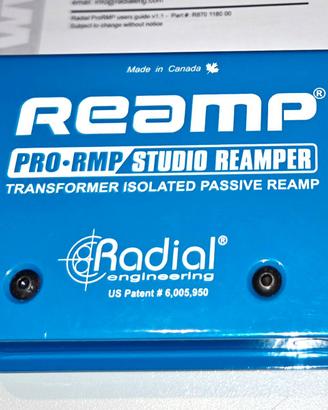 Radial Reamp Pro RMP – IN GARANZIA pari al nuovo