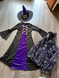 Vestito Strega per Halloween bambina 8-9 anni