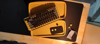 Tastiera Meccanica Logitech Pop Keys Giallo Nera