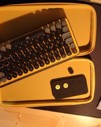 Tastiera Meccanica Logitech Pop Keys Giallo Nera