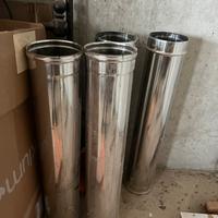 Tubo canna fumaria acciaio 180