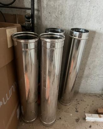 Tubo canna fumaria acciaio 180