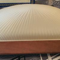 plafoniera da parete in legno