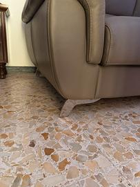 Divano letto in pelle