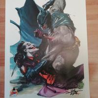Gabriele dell'otto stampa batman joker autografata