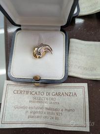 Spilla doppio delfino vintage 