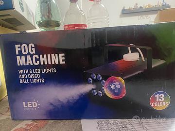 Macchina del fumo con led palla disco