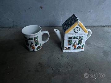 Set tazza e teiera Wade England 1