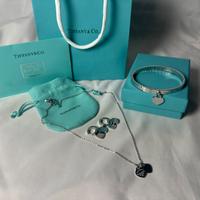 set tiffany & Co. bracciale orecchini e collana