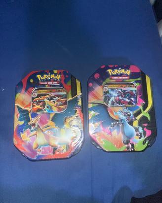 Tin Mega Charizard Y Ex o Charizard X Ex