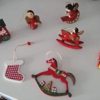 Set decorazione albero di Natale in legno