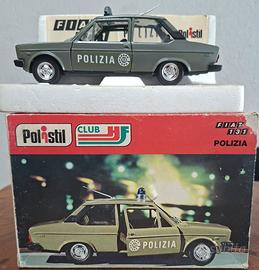 polistil fiat 131 verde della polizia