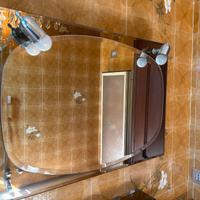 Set da bagno in vetro anni 80