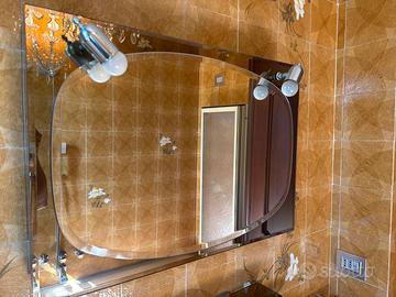 Set da bagno in vetro anni 80