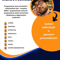 Lezioni private Scuola / Università /