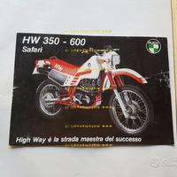 PUCH HW 350 - 600 Safari 1985 depliant enduro moto