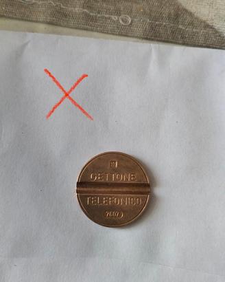 Gettone telefonico raro 7607