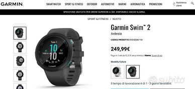 Garmin Swim 2 - Orologio GPS Nuoto e MARE