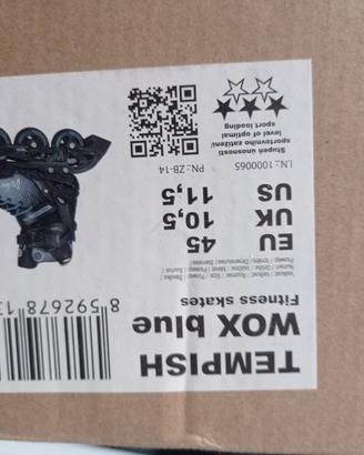 Pattini Tempish 4 rotelle blue n.45 usati