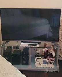 Mobile porta TV in vetro temperato