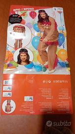 Costume indiano pellirossa o squaw, 3 pezzi: camic