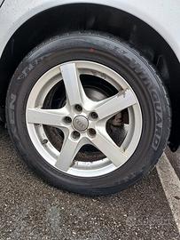 4 CERCHI LEGA 4 GOMME TERMICHE 16 POLLICI