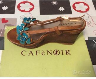 Sandali con zeppa Cafè Noir Numero 39