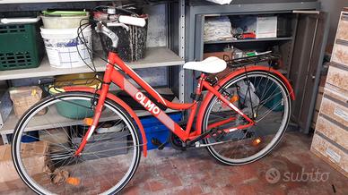  bicicletta olmo da donna rossa