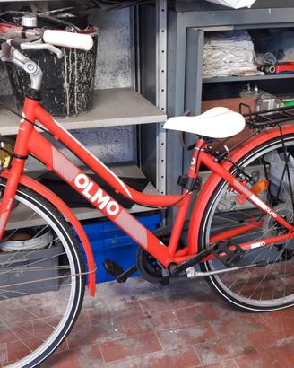  bicicletta olmo da donna rossa