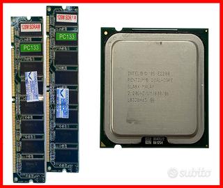CPU Intel Core Duo E2200 2.2Ghz + SDRam 256Mb/133