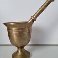 Mortaio con pestello in ottone massiccio