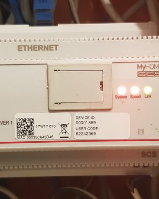 bticino domotica webserver myhome server1 GUASTO 