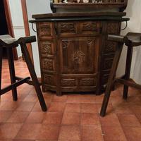 Mobile bar antico  intarsiato