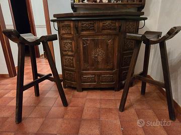 Mobile bar antico  intarsiato