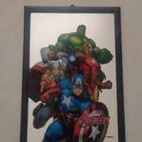 Specchio con Cornice Avengers Marvel da Collezione