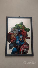 Specchio con Cornice Avengers Marvel da Collezione